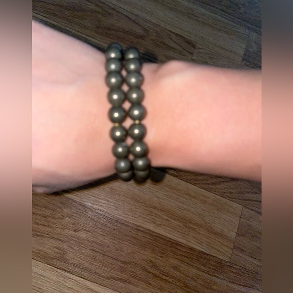 Pyrite 8mm bracelet - Picture 3 of 3